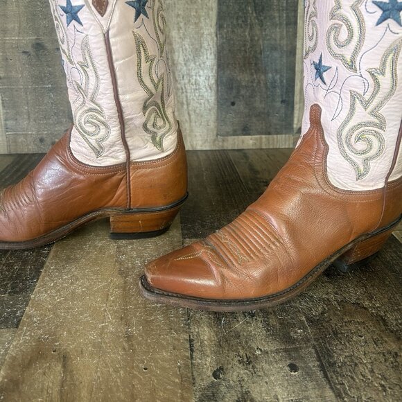 Lucchese N4535 Stars 1883 Western Cowboy Boots Womens 8 B - Picture 9 of 12